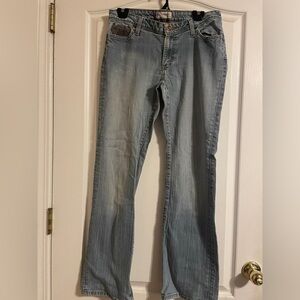 Twenty X Houston Lowest Rise Wide Leg Boot‎ Cut Jeans 32 Western Cowgirl Denim